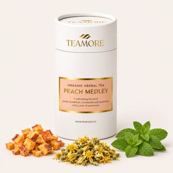 Peach Medley – Organic Peach Herbal Tea Pouch