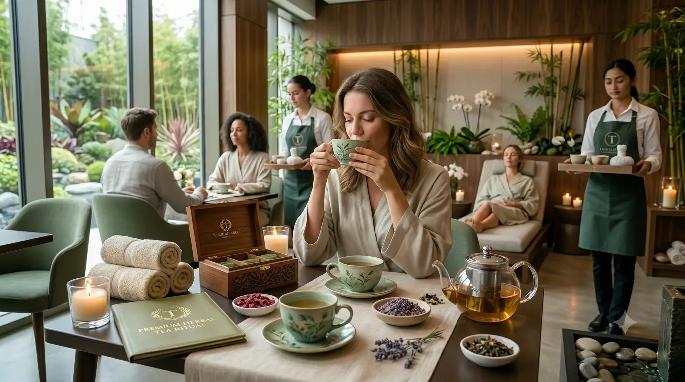 Spa and wellness herbal tea