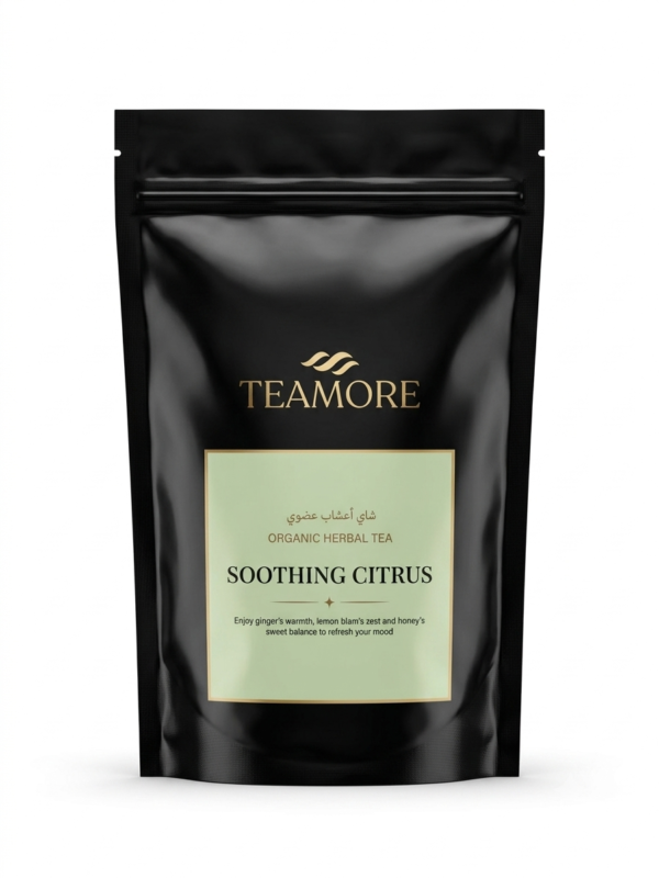 Soothing Citrus – Organic Lemon Balm Ginger Tea Pouch