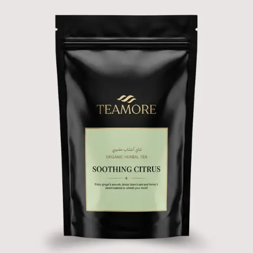 Soothing Citrus – Organic Lemon Balm Ginger Tea Pouch